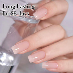 Double Rhythm brush stroke of jelly polish showing smooth texture and even coverage
