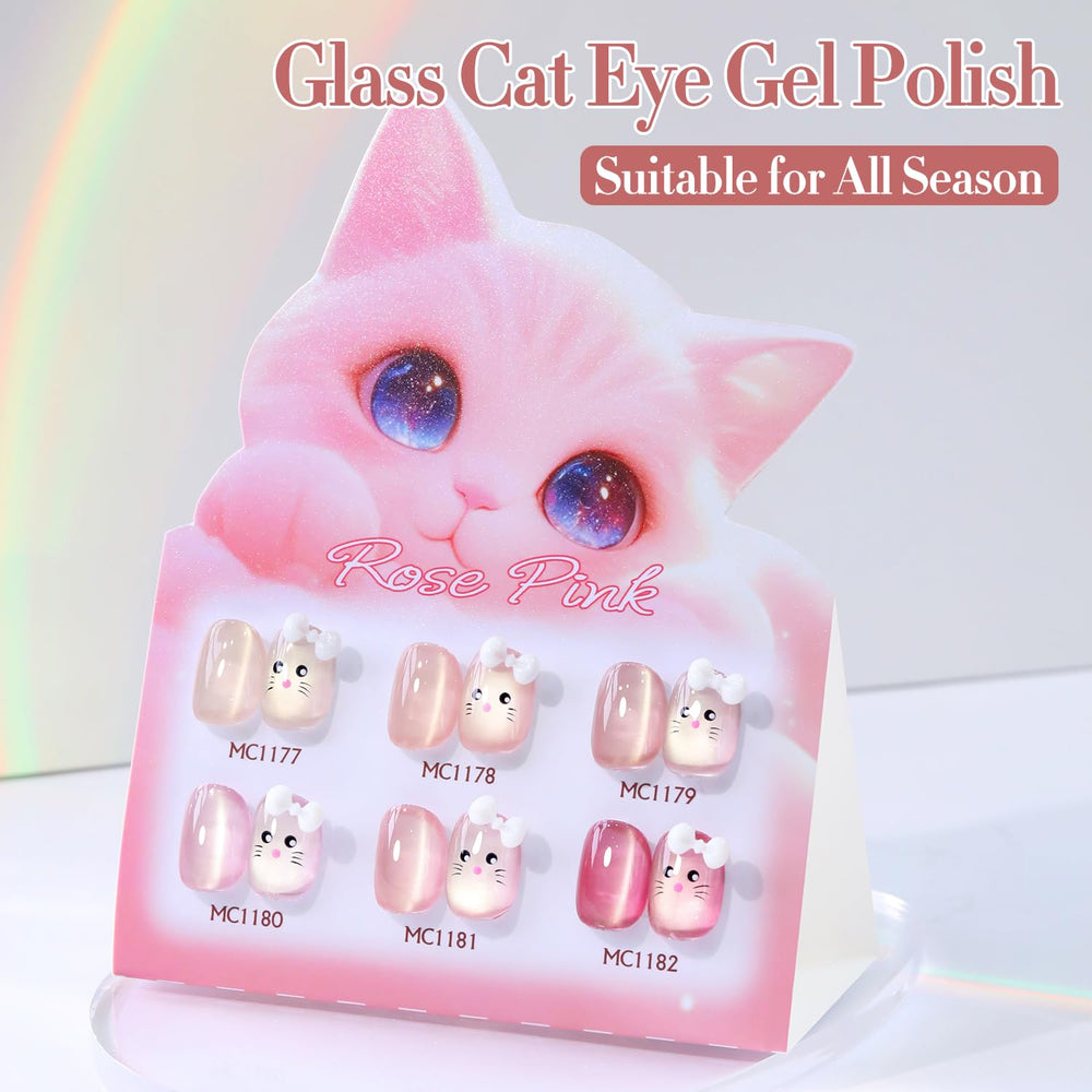 Double Rhythm magnet held near wet polish demonstrating cat-eye stripe benefit