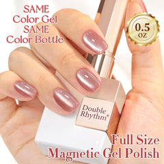 Double Rhythm magnet held over wet polish demonstrating quick cat-eye effect