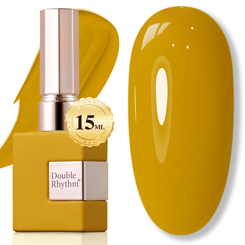 Double Rhythm bottle front showing sage yellow shade and accurate color