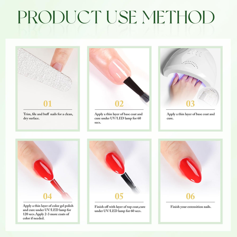 Double Rhythm applied during salon manicure demonstrating professional glossy result benefit