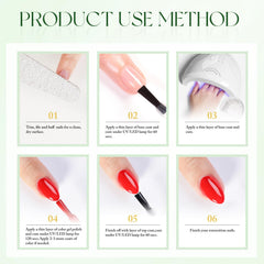 Double Rhythm applied during salon manicure demonstrating professional glossy result benefit