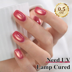 Double Rhythm finished salon-style nails on model hands showing glossy long-lasting benefit