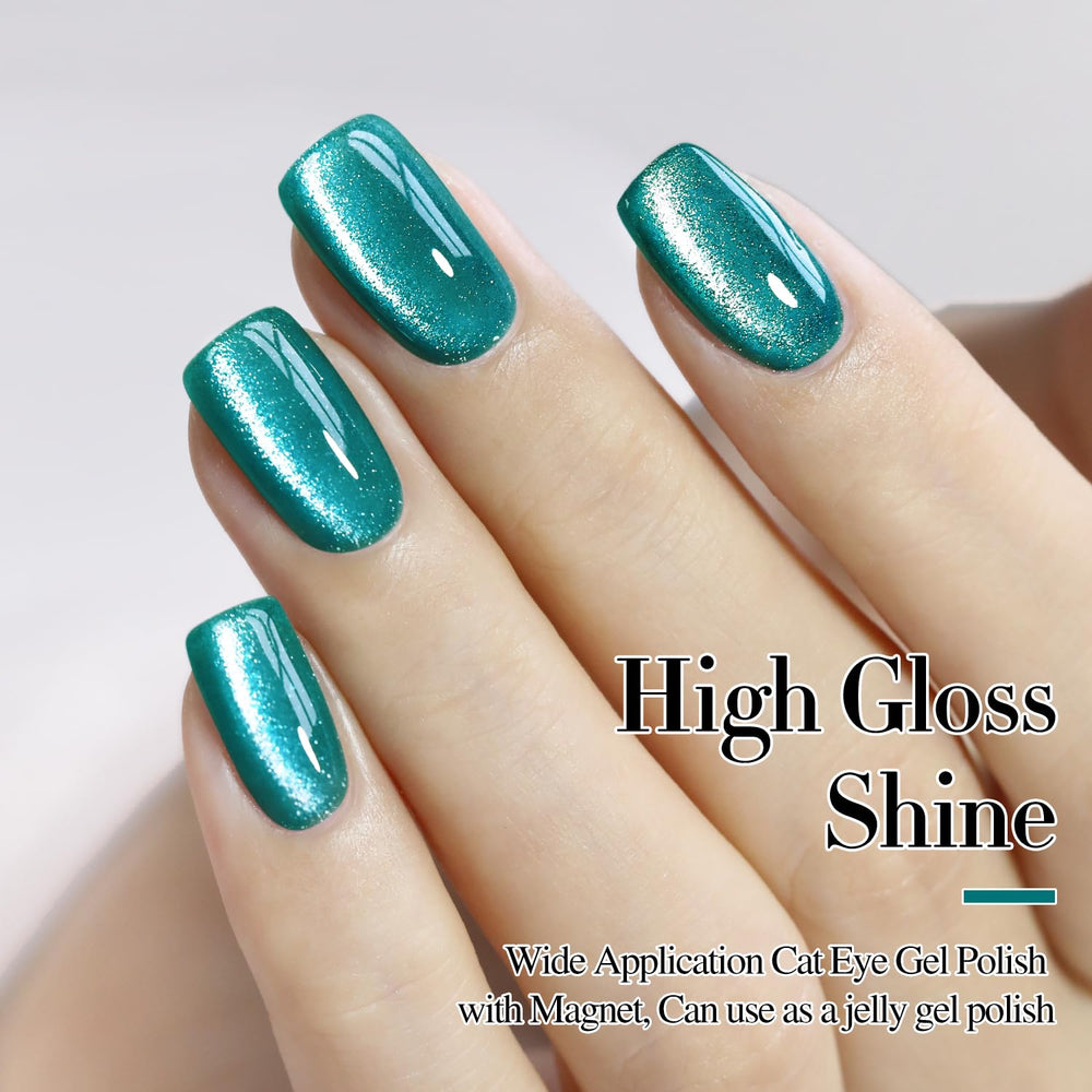 Double Rhythm shimmer under bright light showcasing holographic sparkle for eye-catching nails