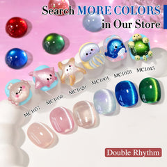 Double Rhythm 15ml bottle beside common objects showing scale and travel-friendly size benefit