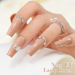 Double Rhythm swatch on nails showing soft, natural tone and wearable look