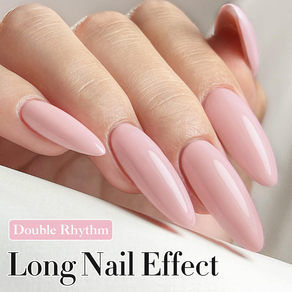 Close-up of Double Rhythm gel texture showing high gloss and streak-free coverage