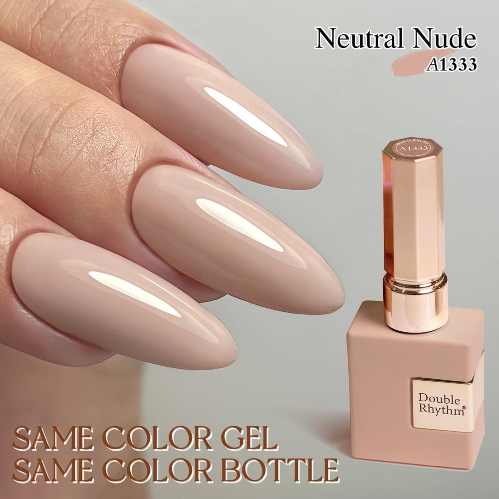 Double Rhythm texture close-up showing glossy, streak-free finish for lasting shine