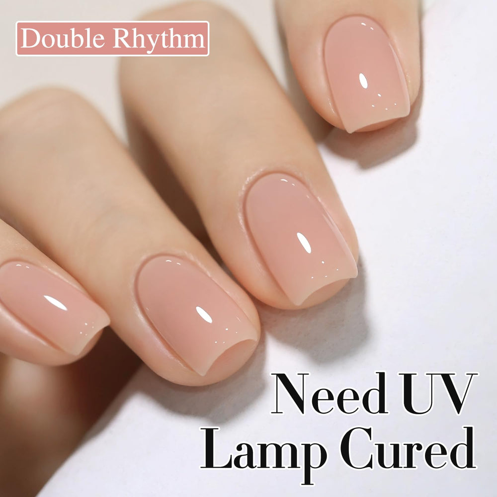 Double Rhythm gel texture swatch displaying translucent finish and buildability