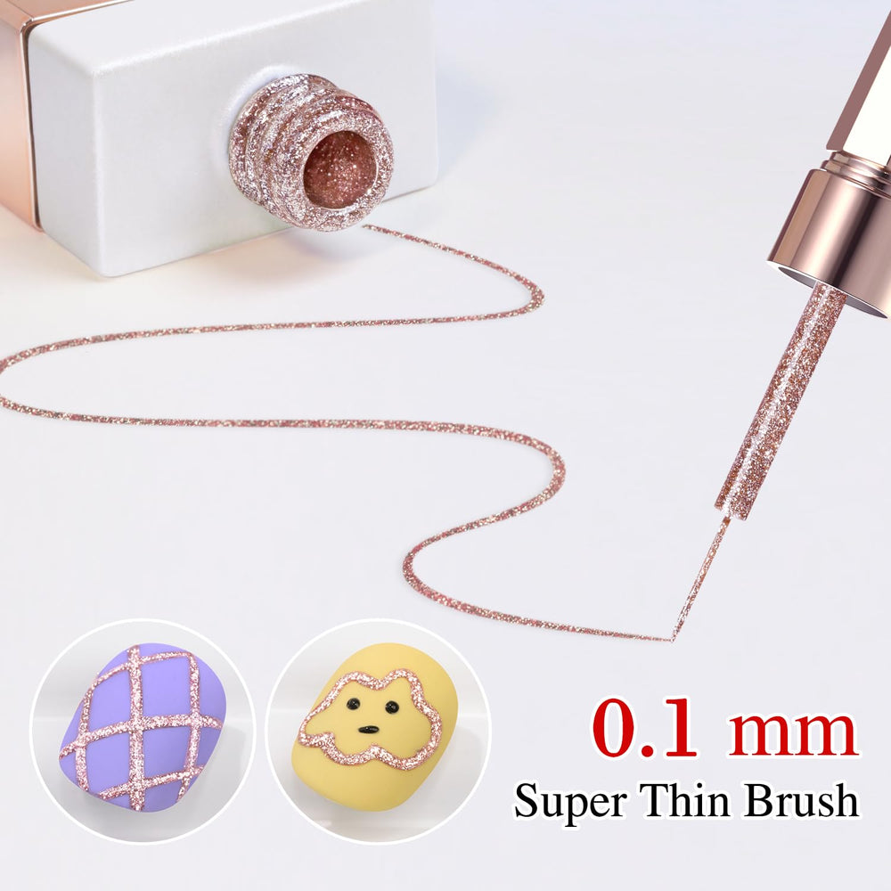 Double Rhythm gel texture swipe showing glossy mirror reflection