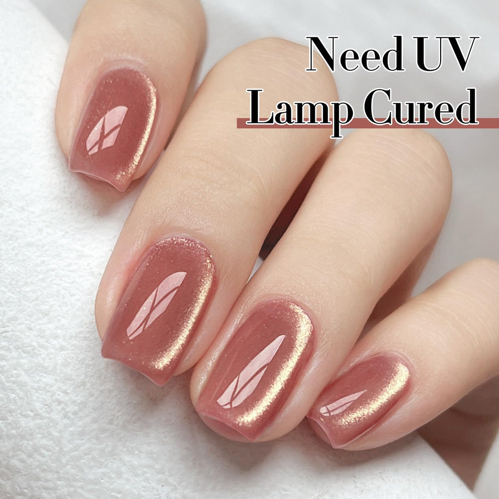 Double Rhythm polish wet texture displaying high-gloss reflective benefit