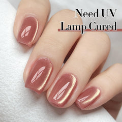 Double Rhythm polish wet texture displaying high-gloss reflective benefit