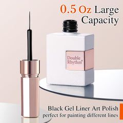 Double Rhythm gel texture swirl revealing metallic sheen for mirror effects