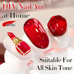 Double Rhythm gel texture under light revealing glossy milky jelly sheen