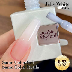 Double Rhythm three coats comparison showing stronger pastel coverage