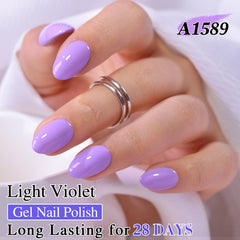 Double Rhythm brush stroke of Violet-A1589 demonstrating smooth application benefit