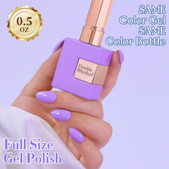 Double Rhythm on nails showing French manicure effect and elegant finish