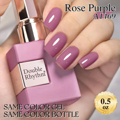Double Rhythm polished nails in use showcasing durable shine and salon look
