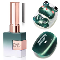 Double Rhythm bottle front showing winter green color and label for precise application