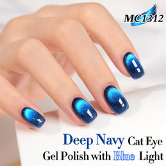 Double Rhythm close-up of magnet stroke creating cat-eye line for precise control