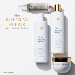 Dove 3.3 oz bottle beside ruler showing compact size and travel-friendly benefit