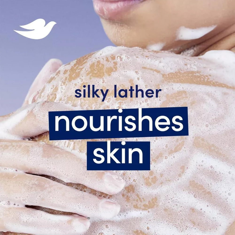 Dove bar label detail highlighting 1/4 moisturizing cream claim