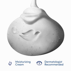 Dove rich creamy lather in hand demonstrating moisturizing foam