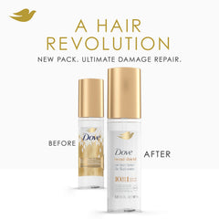Dove serum texture droplet illustrating smoothing and lightweight feel
