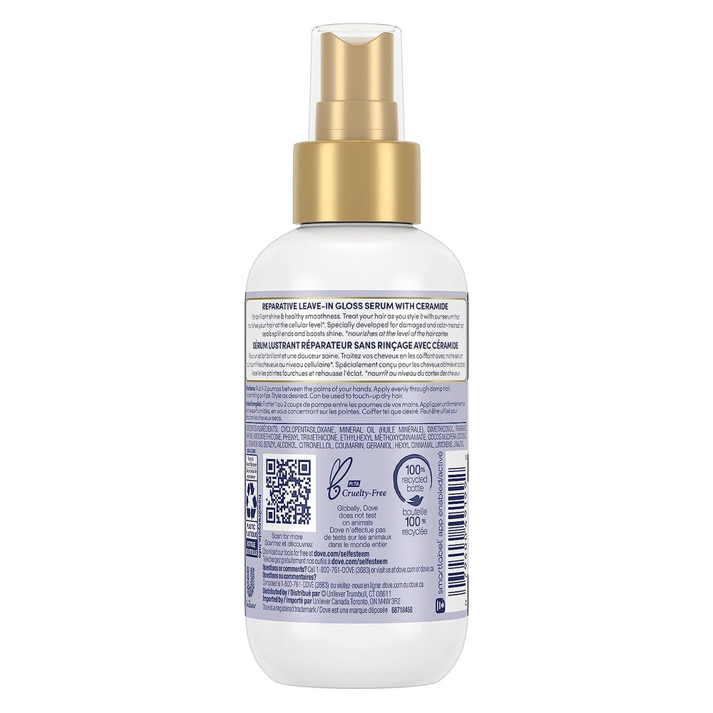 Dove serum texture close-up highlighting smooth lightweight consistency