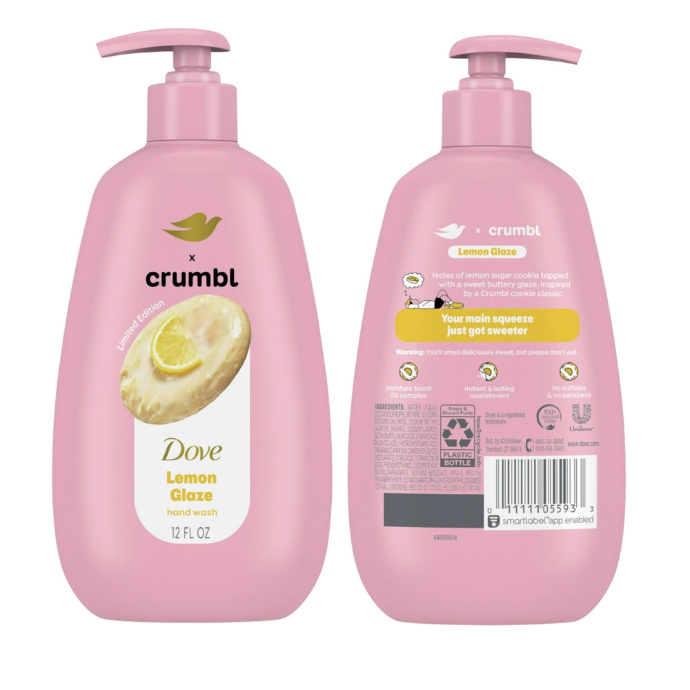 Dove bottle on kitchen counter conveying bakery-inspired aroma benefit