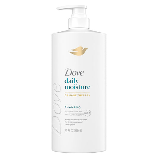 Dove bottle front view showing brand and moisturizing benefit