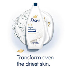 Dove lather on shower pouf demonstrating rich foam and gentle cleanse