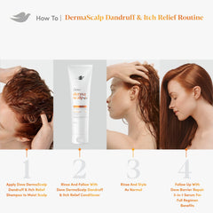 Dove Derma Scalp ingredients label highlighting active zinc pyrithione