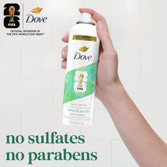 Dove brand applied at roots to lift and refresh hair