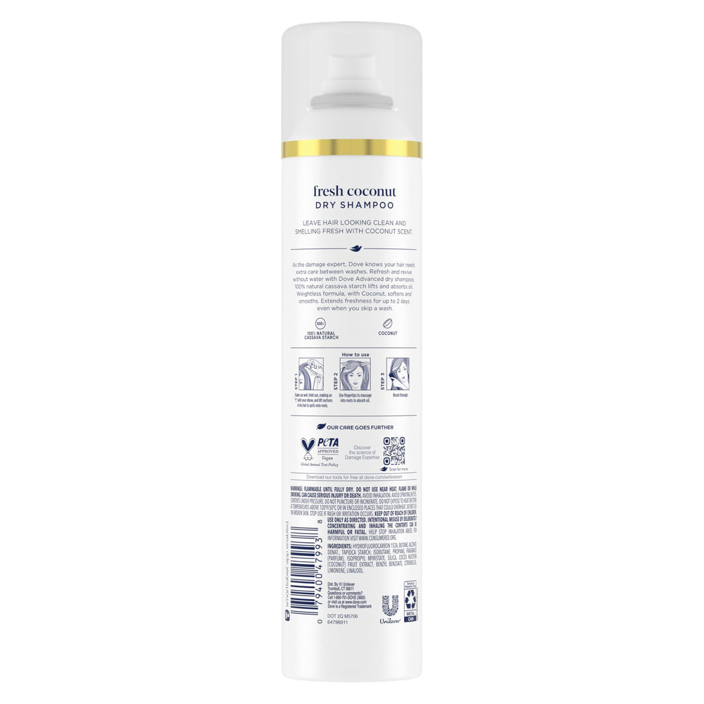 Dove nozzle close-up illustrating precise spray for even oil absorption