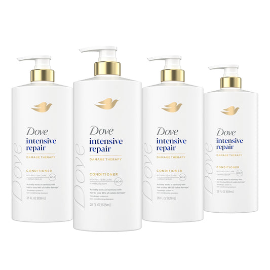 Dove front packaging showing Intensive Repair conditioner and clear benefits
