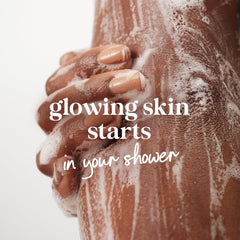 Dove bottle beside a lotion demonstrating complementary routine and value