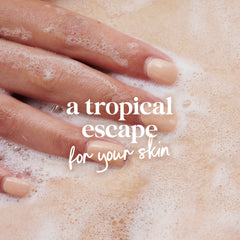Person using Dove in shower showing moisturizing cleanse and relaxing scent