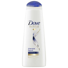 Dove Intense Damage Therapy front bottle showing label and clear benefits