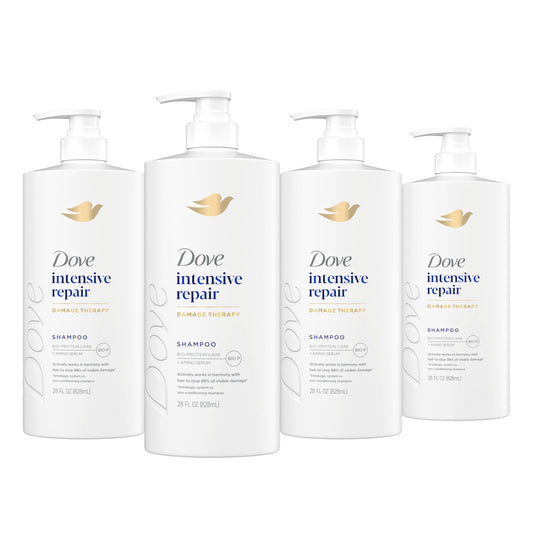 Dove front packaging showing product benefits and size for easy identification
