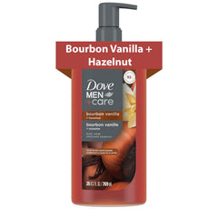 Dove Men+Care front packaging showing scent and 26oz size for confident choice