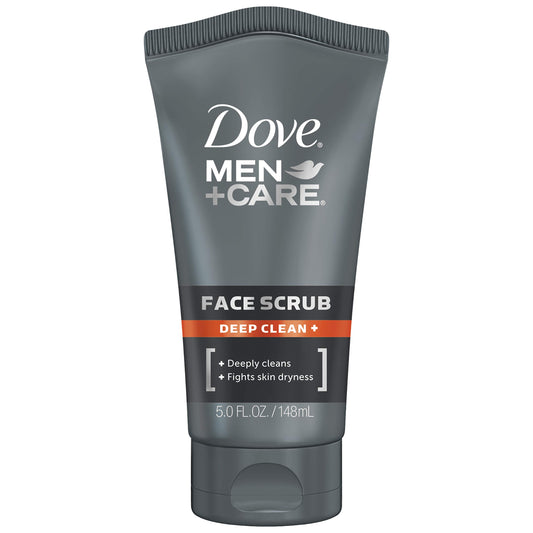 Dove Men+Care front tube showing label and size, clear moisturizing benefit