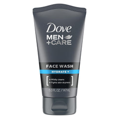 DOVE MEN + CARE front packaging showing product and benefit