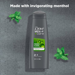 DOVE MEN+CARE in shower use lifestyle image demonstrating invigorating refresh