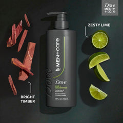 Dove Men+Care pump dispensing product with foamy lather for quick cleansing