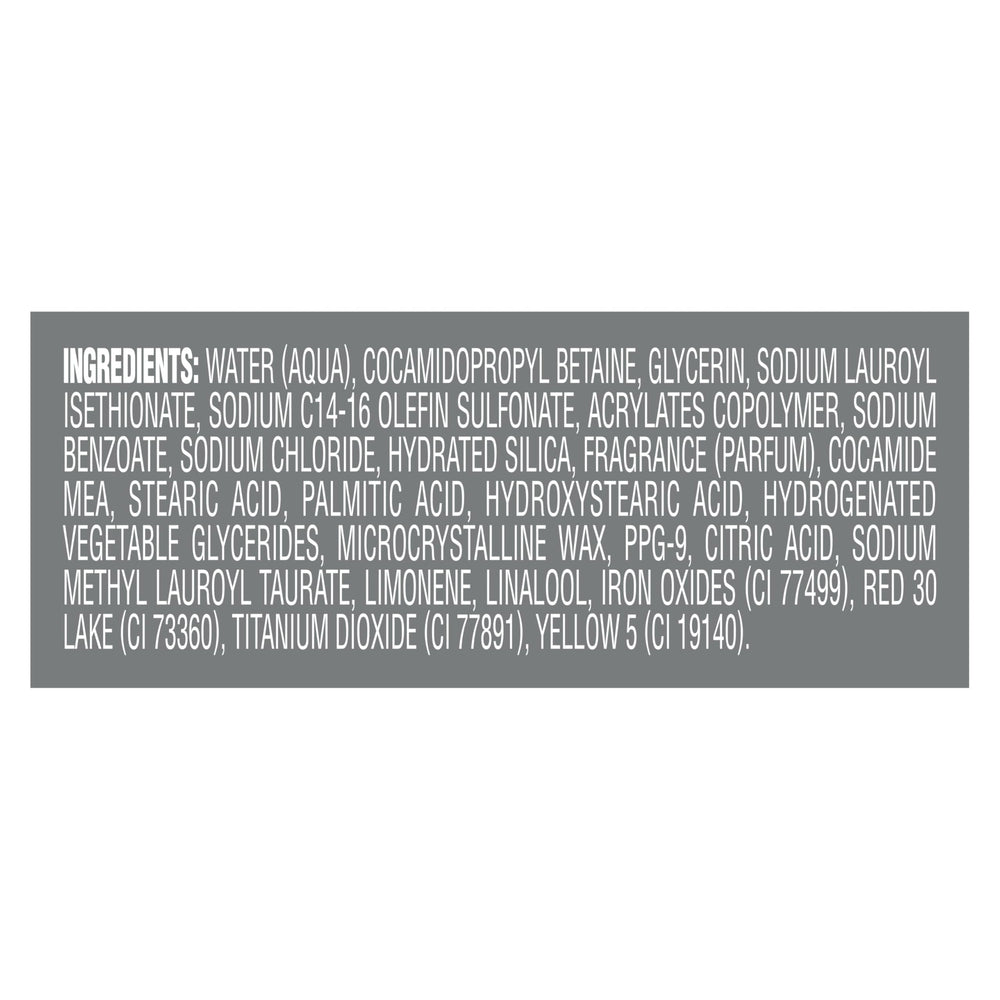 Dove Men+Care recycled bottle label highlighting sustainable packaging benefit