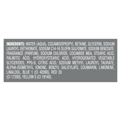 Dove Men+Care recycled bottle label highlighting sustainable packaging benefit