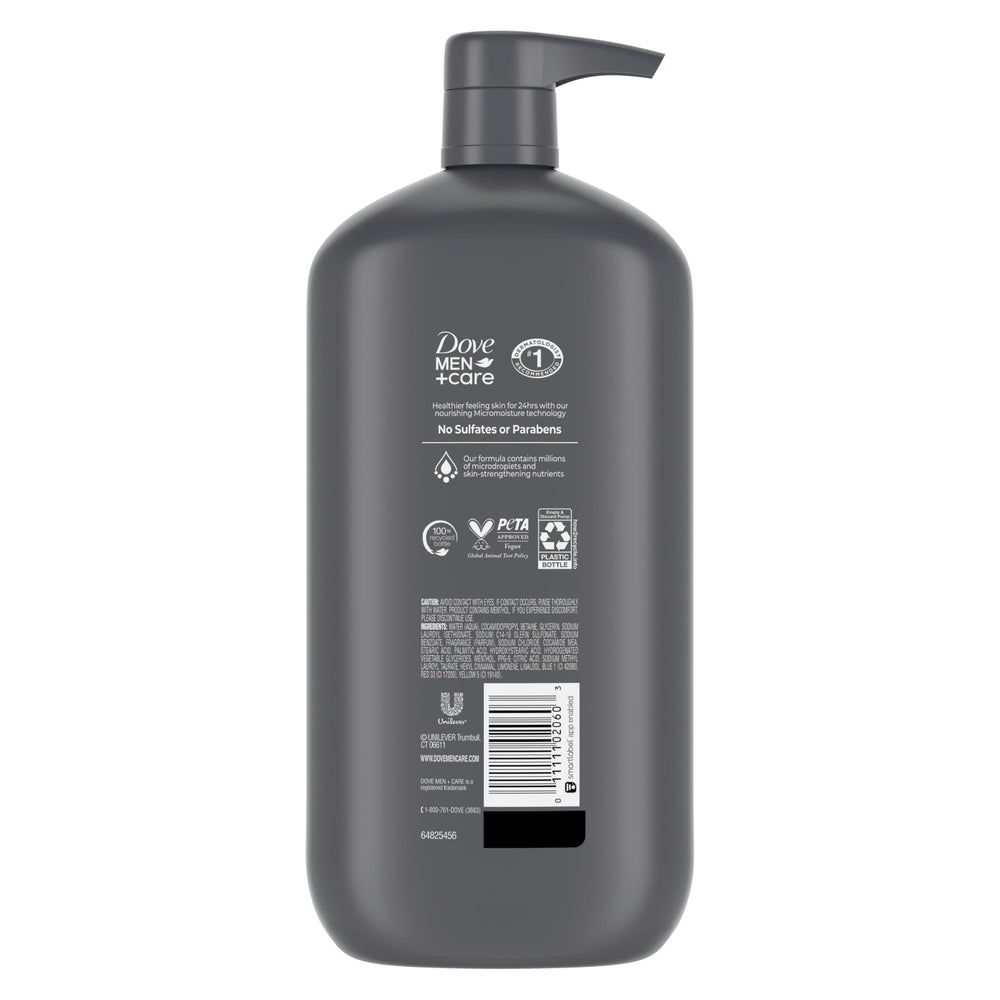 Dove Men+Care close-up of rich foam texture demonstrating moisturizing lather benefit