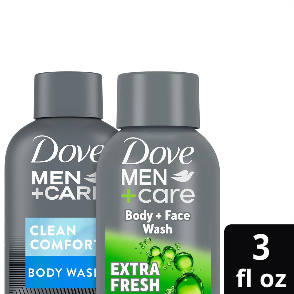 Dove Men+Care texture rich lather in hand demonstrating creamy cleansing and quick rinse