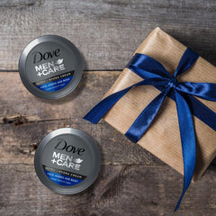 Dove Men+Care applied to jawline to show facial hydration and soothing aftershave benefit